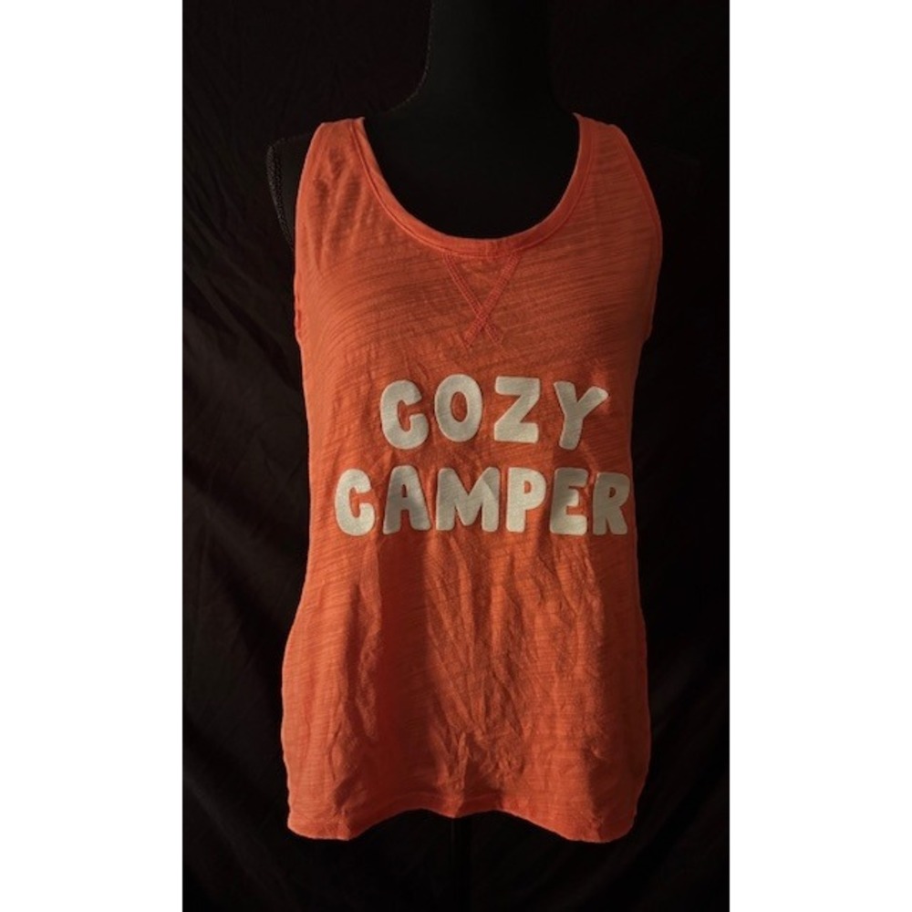 Secret Treasures Kids Orange Cozy Camper Sleepwear Tank Top Size S 4-6 TZ30350TK